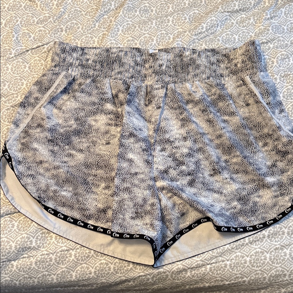 ZYIA Black and Gray Athletic Shorts